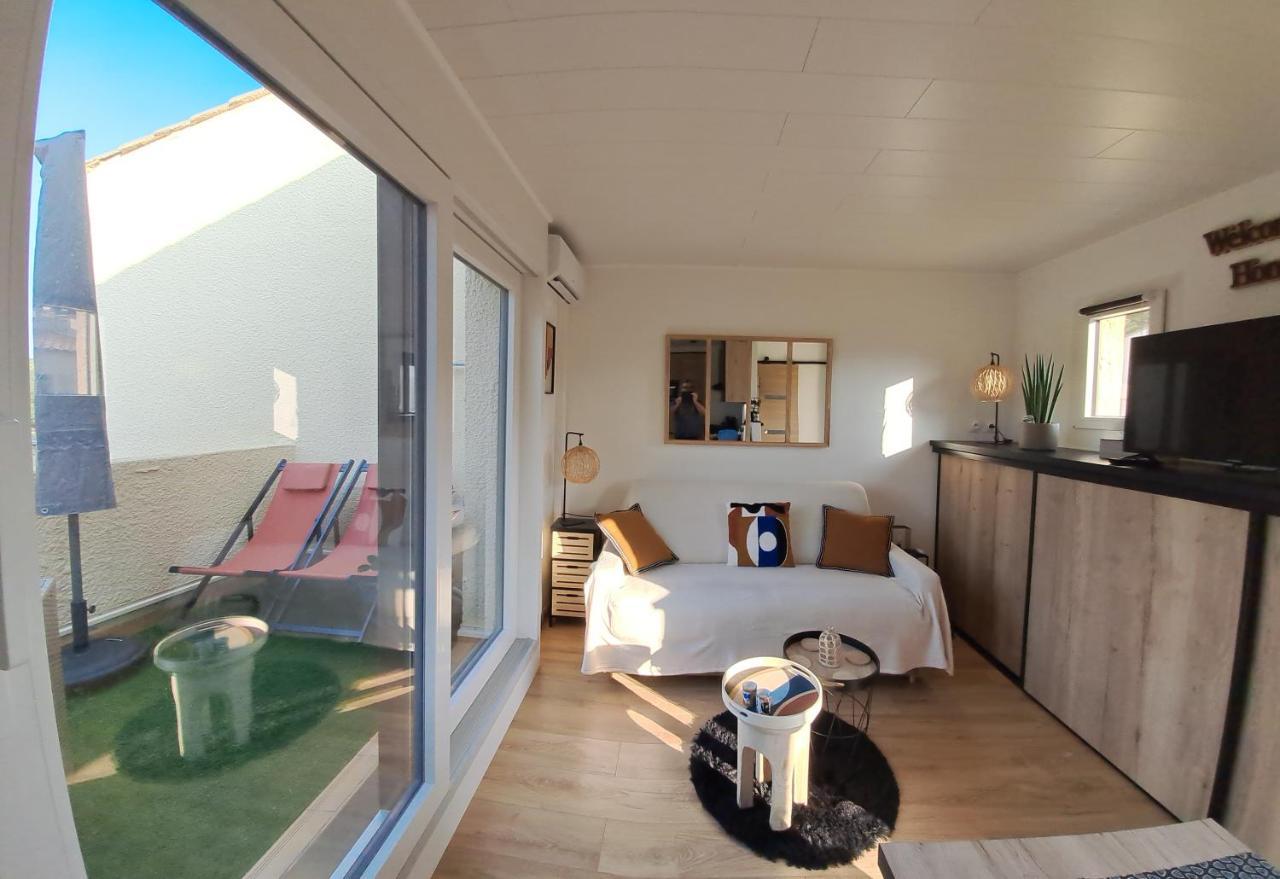 Studio Climatise Cosy Avec Grande Piscine Chauffee Agde Exteriör bild