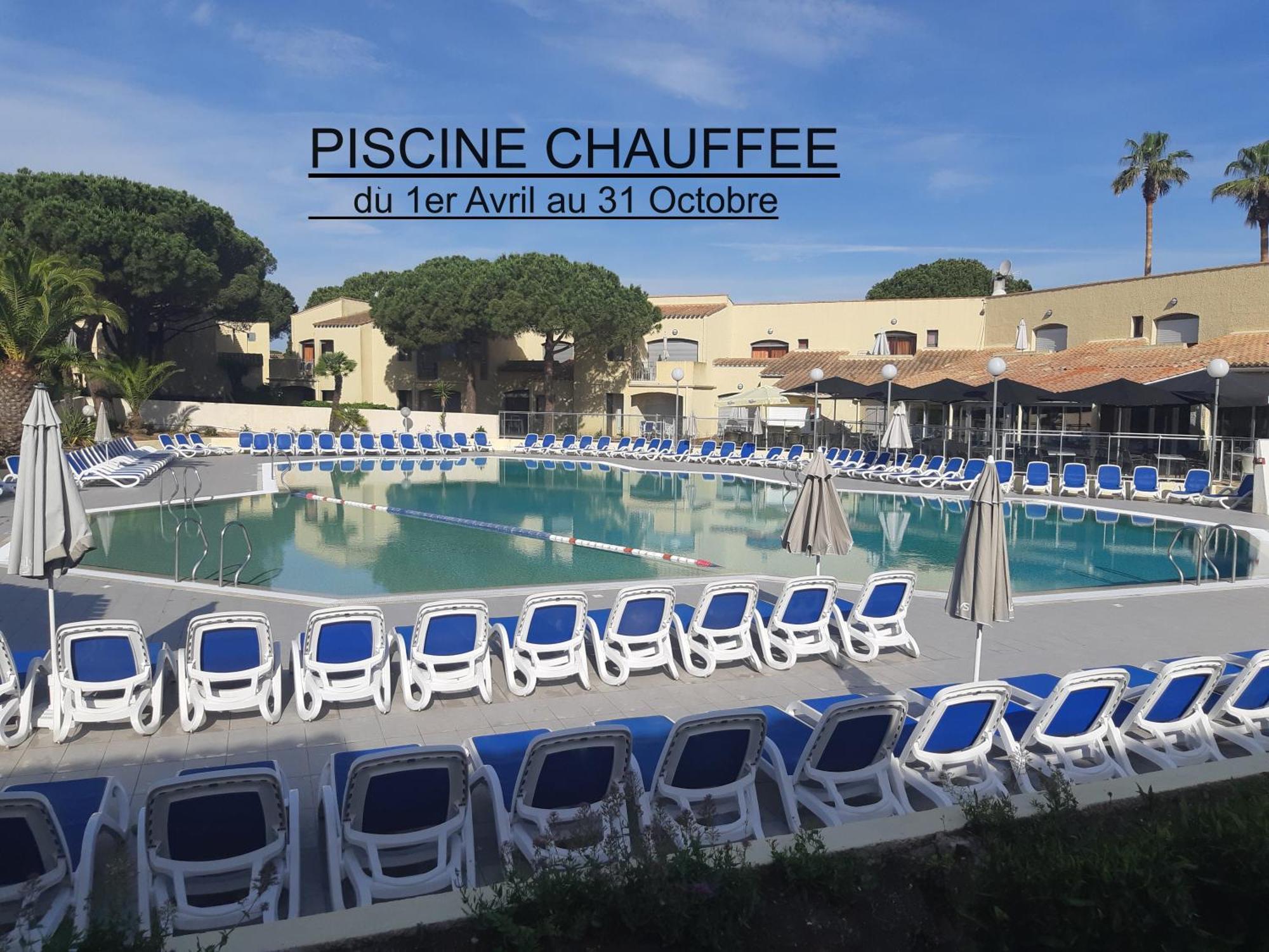 Studio Climatise Cosy Avec Grande Piscine Chauffee Agde Exteriör bild